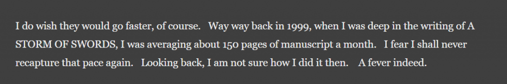 R Martin Comment